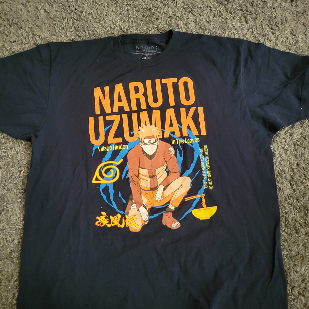 Naruto Uzumaki Black Graphic T-Shirt